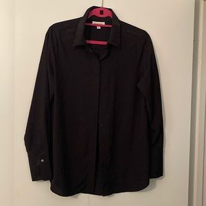 Black button down blouse